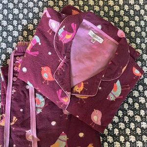 PJ Salvage Flannel 100% Cotton Pajama Set  Warm & Comfy  Size Small